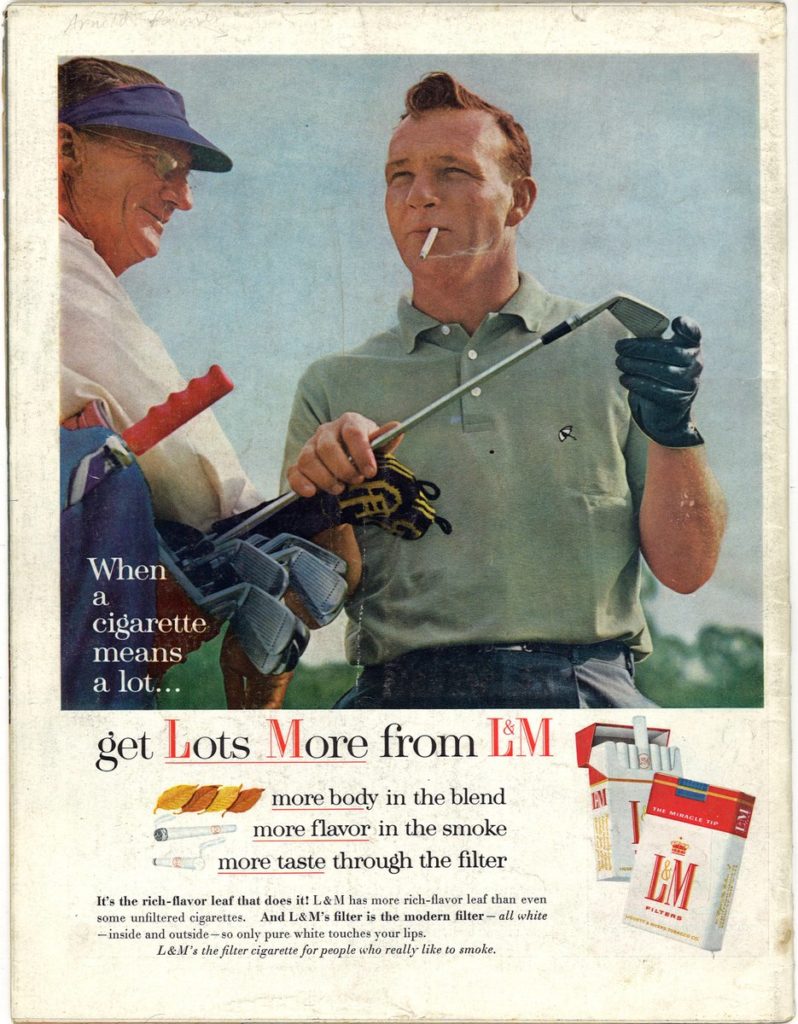Vintage Ads Number 2: Arnold Palmer in der L&M Ad